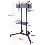 پایه ایستاده تلویزیون LCDArm مدل TR-160 چرخدار - Image 4
